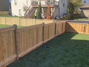wooden fence 2 yards