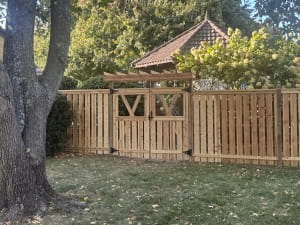wooden gates