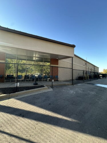 our fence projects chainlink fence commercial property 2