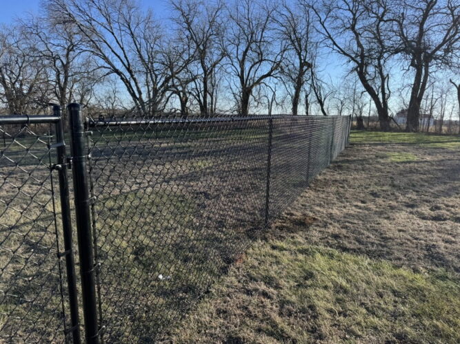 our fence projects copy of black chain link fence with gate
