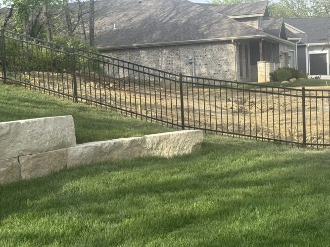 our fence projects copy of iron fence on hill