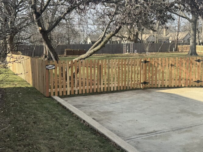 our fence projects copy of picket with logo and large gate1